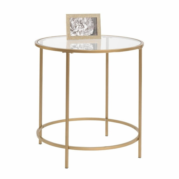 Metal Accent Table 23 h X 20 w 20 d Gold Modern Contemporary Transitional Round Goldtone Finish Metal Accent Table 23 h X 20 w 20 d Gold Modern Contemporary Transitional Round Goldtone Finish